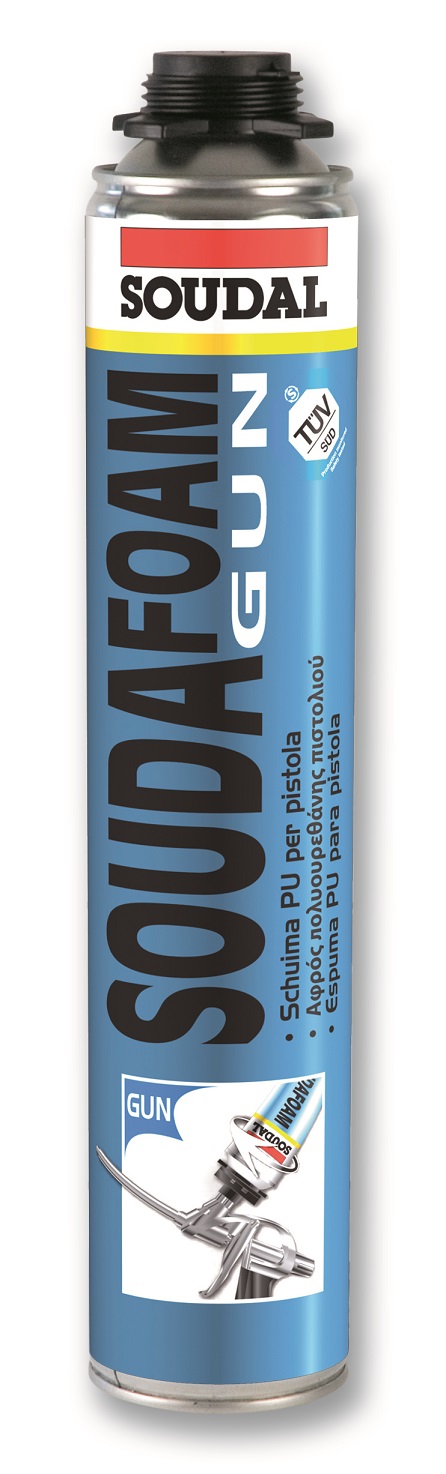 SOUDAL -  Sigillante SOUDAFOAM GUM schiuma poliuretanica flessibile per edilizia e serramenti - q.ta 750 ML